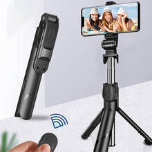 3 in 1 Wireless Bluetooth Selfie Stick Foldable Mini Tripod Extendable Monopod with Remote Control for Samsung IOS Android 2024 - buy cheap