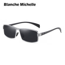 Metal Frame Rectangular Sunglasses Men Polarized UV400 Sun glasses For Driving Vintage sunglass oculos masculino 2020 With Box 2024 - buy cheap