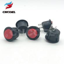 5pcs On-Off KCD2 2Pin 2position Black Red Round Boat Car Rocker Switch 6A/250VAC 10A/125VAC Button toggle switch 2024 - buy cheap