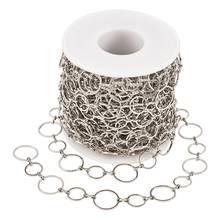 10m/roll Brass Handmade Chains Platinum Color Unwelded with  Nickel Free for Jewelry Finding DIY Making 2024 - buy cheap