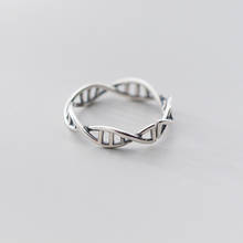 Женское кольцо с геометрическим узором Modian, минималистичное кольцо из настоящего стерлингового серебра 925 пробы, Модное изящное ювелирное изделие в подарок 2024 - купить недорого