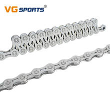TOP MTB Bicycle chain silver 11 speed bike chain half hollow mountain road bike chains 11S ultralight 253g 116L boxed VG Sports 2024 - buy cheap