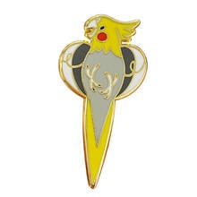 Bonito cockatiel broche pássaro pinos papagaios engraçados pet esmalte pino bonito animal jóias 2024 - compre barato