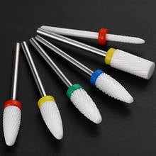 SAYTL Ceramic Nail Drill Bit Manicure Machine Accessories Rotary Electric Nail Files Manicure Cutter Nail Art Tools 6Type 2024 - buy cheap