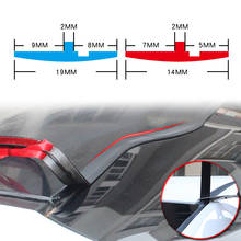 Автомобильная наклейка на лобовое стекло спереди и сзади, резиновый герметик для окон автомобиля, треугольная уплотнительная полоса для отделки окон 2024 - купить недорого