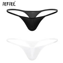 iefiel Men Thong See Through Sheer Transparent Lingerie Briefs Sissy Panties Low Rise Mens Thongs and G-strings T-back Underwear