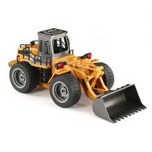 HUINA-excavadora de Metal por Control remoto, juguete de ingeniería de 6 canales, 1520, 1/18 GHz, RTR, vehículo Tractork de construcción, 2,4 2024 - compra barato
