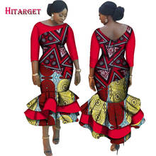 2020 New Dashiki African Bazin Riche Dresses for Women  Cascading Ruffle Dress Vestidos Plus Size African Women Clothing WY2518 2024 - buy cheap