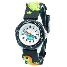 Reloj deportivo con dibujos animados en 3D para niños y mujeres, cronógrafo informal de plástico con diseño de dinosaurio, a la moda, nuevo 2024 - compra barato