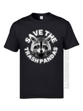 Classic Men's Great T Shirts Save the Trash Pandas Raccoon Animal Printing Tshirts 3D Digital Loose Tops Tees University T Shirt 2024 - buy cheap