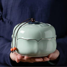 2020 китайский керамический чай Caddy зеленый чай горшок для хранения чая синий и белый фарфор украшение Классическая винтажная банка для хранения домашнего декора 2024 - купить недорого