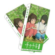 340 pçs/set Miyazaki Hayao A Viagem de Chihiro Anime Grande Cartão Cartão de Mensagem de Saudação Cartão Postal Presente Dos Artigos de Papelaria 2024 - compre barato