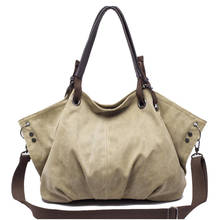 Women Hobos Messenger Bags 2021 New Fashion Canvas Shoulder Bags Diagonal Portable Bag Large Capacity Bulk Crossbody Bag  YHS14 2024 - buy cheap