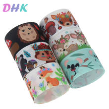 DHK 1.5'' 5yards animals sloth fox Printed Grosgrain Ribbon Accessory Hairbow Headwear Decoration DIY Wholesale 38mm C1770 2024 - buy cheap