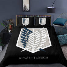 Anime Attack on Titan 3D Printed Comforter Bedding Set Duvet Cover Sets Pillowcases Bedclothes Bed Linen Queen King Single Size 2024 - buy cheap