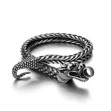 Men Shitai Silver Bracelet Korean Male Models 925 Sterling Silver Bracelet Coarse Vintage Thai Silver Dragon Bracelet Jewelry 2024 - buy cheap