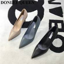 Туфли DONLEE QUEEN женские на высоком тонком каблуке, заостренный носок, пикантные туфли-лодочки, обувь для вечерние НКИ, свадьбы 2024 - купить недорого