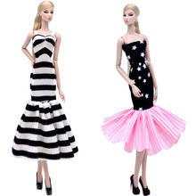 Кукла NK из двух частей, модная красивая одежда, благородное платье рыбий хвост ручной работы, Одежда для кукол Барби, аксессуары для девочек, лучший подарок 6X 2024 - купить недорого
