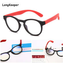 Round Glasses Kids Anti Glare Filter Children Eyeglasses Girl Boy Optical Frame Clear lenses UV400 Anti Blue Light Blocking Red 2024 - buy cheap