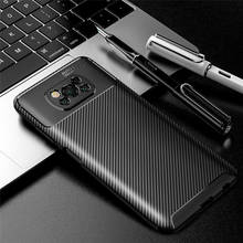 POCO X3 Pro POCO X3 NFC Case 2020 Soft Silicone TPU Case For Xiaomi POCO X3 NFC Carbon Fiber Armor Case Cover poko POCO x3 nfs 2024 - buy cheap