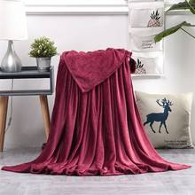 Super Soft Coral Fleece Blanket 220gsm Light Weight Solid Pink Blue Faux Fur Mink Throw Sofa Cover Bedspread Flannel Blankets 2024 - buy cheap