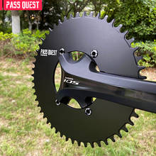 PASS QUEST Round Road Bike Chain Crankshaft Closed disk 110BCD 58T Narrow Wide Chainring For R2000 R3000 4700 5800 6800 DA9000 2024 - buy cheap