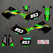 For Kawasaki 250 KXF 2005 2004 Free customized Motocross 3M Graphics DECALS STICKERS kits For Kawasaki KX250F KXF250 2004 2005 2024 - buy cheap