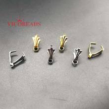 200PCS/LOT Pendant Clip Clasp Pinch Bail Pendant Connectors Bail Beads Jewelry Findings DIY Jewelry Accessories 2024 - buy cheap
