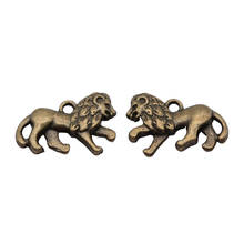 WYSIWYG 3pcs 15x22mm Vintage Lion Pendants Charm For Jewelry Making Antique Bronze Color Lion Pendants Charm Lion 2024 - buy cheap