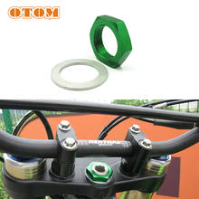 OTOM CNC Steering Stem Nut Blot Motorcycle Upper Triple Clamp Stem Screws Aluminum For KAWASAKI KX250F KX450F Dirt Pit Bike Part 2024 - buy cheap