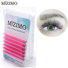 MIZIMO-extensiones de pestañas postizas, extensiones de pestañas artificiales de visón, Color rojo rosa, 0,07/0,1mm, C/D, 8-17mm, envío gratis 2024 - compra barato