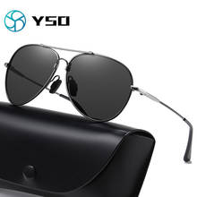 YSO Sunglasses Men Brand Designer SunGlasses Men Fashion Polarized Sunglasses Vintage Driving Black Goggles Eyewear 2024 - buy cheap