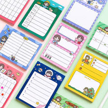 50 Sheets Cute Cartoon Memo Pad Daily & Weekly Plan N Times Sticky Notes Portable Notepad School Office Supply Papeleria 2024 - buy cheap