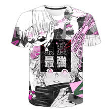 Crianças menino camiseta menina dos desenhos animados topos bonito do bebê jujutsu kaisen t roupas de verão da criança da forma t camisas crianças traje superior 2024 - compre barato