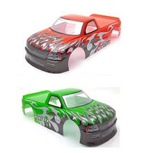 YUKALA NO:029 red/green rc parts PVC 1/10 painted shell body for 1:10 RC truck 190mm 2024 - buy cheap