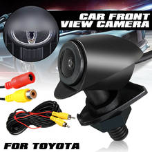 CCD Car Front View Camera Lens Waterproof 170 Degree Wide Angle Logo For Toyota Highlander Verso EZ RAV4 PRADO LAND CRUISER 2024 - buy cheap