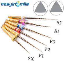 6 Files/pack Dental Endodontic Rotary Files EASYINSMILE Root Canal NITI Pro Large Gold Taper SX S1 S2 F1 F2 F3 25MM 21MM 31MM 2024 - buy cheap