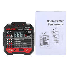 HT106d socket tester Voltage Test Socket detector EU/UK/US Plug Ground Zero Line Plug Polarity Phase Check 2024 - buy cheap