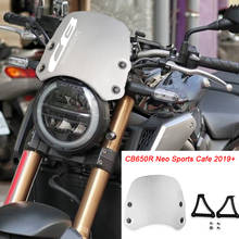 CB650R Motorcycle Accessories CNC Aluminum Windshield Windscreen Deflectors FOR HONDA CB 650R CB650R Neo Sports Cafe 2019 2020 2024 - buy cheap