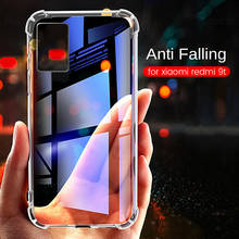 transparent airbag phone covers case for xiaomi redmi 9t 9 t redmi9t 6.53'' phone silicone shockproof protective coque fundas 2024 - buy cheap