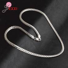 Top Brand Elegant Women 925 Sterling Silver Link Chain Necklaces Jewelry For Party Gift 5mm Thickness Length 20 Inches 25g 2024 - buy cheap