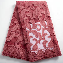 Zhenguiru-tela de encaje de tul para mujer, tejido africano bordado nigeriano de alta calidad, color blanco, A 2388 2024 - compra barato