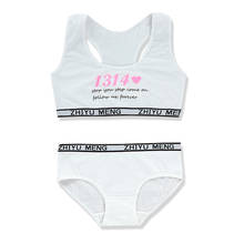 Adolescente conjuntos de roupas adolescente esporte underwear treinamento sutiã meninas adolescente calcinha 8-14y 2024 - compre barato