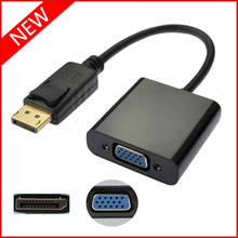 Cable adaptador DisplayPort DP a VGA, convertidor macho a hembra para PC, ordenador, portátil, proyector de Monitor HDTV 2024 - compra barato