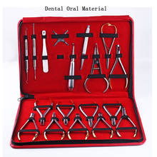 Dental materials, orthodontic 18-piece set, mechanic shaping forceps tools, dental stainless steel instruments, arch wires 2024 - buy cheap