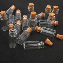 10Pcs 1ml Wishing Bottles Message Clear Cork Glass Decoration Bottles Wish Bottles Vials Small For Wedding Glass Holiday A8P3 2024 - buy cheap
