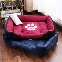 2020 baby soft large Pet Dog Bed Cat kennel Warm Cozy Dog House Soft Fleece Nest Dog Baskets Mat Autumn Winter Waterproof Kennel 2024 - buy cheap