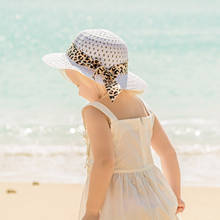 2021 verão nova moda protetor solar chapéu do bebê praia chapéu de sol do bebê arco chapéu de palha respirável bebê criança chapéu de sol 2024 - compre barato