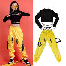 Nuevos trajes de baile hip-hop para niñas, traje de hip-hop, ropa de actuación para niñas, ropa de danza moderna con 3 colores 2024 - compra barato