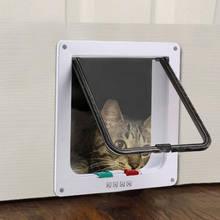 Intellgent Control 4 Way Safe pet Cat Gate cat Doors ABS Animal Small Pet Cat Dog Door Pet Supplies Flap Door Pet Kitten Door 2024 - buy cheap